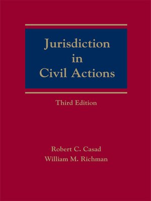 cover image of Jurisdiction in Civil Actions
